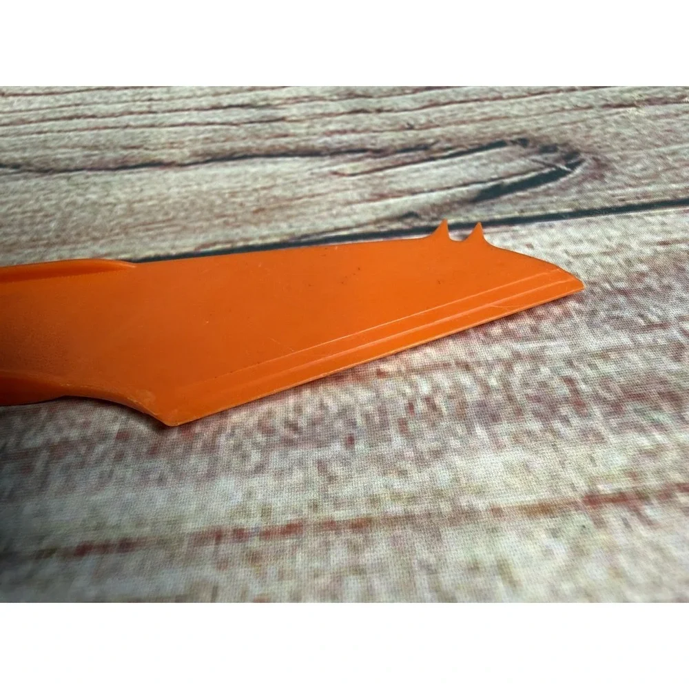Vintage Tupperware Cheese Knife Cutter Slicer Spreader Orange #1223-3